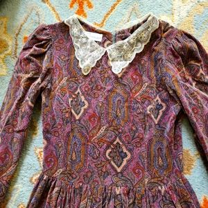 Size 8 St Simon velvet dress (Laura Ashley style)